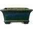Rechthoekige groene bonsaipot van Terahata Satomi Mazan - 215 x 180 x 83 mm