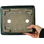 Maceta rectangular para bonsái verde de Terahata Satomi Mazan - 215 x 180 x 83 mm