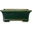 Rechteckiger grüner Bonsaitopf von Terahata Satomi Mazan – 215 x 180 x 83 mm