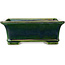 Vaso bonsai rettangolare verde di Terahata Satomi Mazan - 215 x 180 x 83 mm