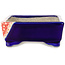 Rechteckiger rot-blauer Bonsaitopf von Terahata Satomi Mazan – 150 x 108 x 43 mm