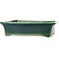 Vaso bonsai rettangolare verde di Terahata Satomi Mazan - 430 x 352 x 113 mm