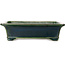 Maceta rectangular para bonsái verde de Terahata Satomi Mazan - 400 x 345 x 110 mm