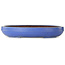 Maceta ovalada azul para bonsái de Reiho - 455 x 345 x 78 mm