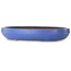 Ovaler blauer Bonsai-Topf von Reiho – 455 x 345 x 78 mm