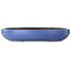 Oval blue bonsai pot by Reiho - 455 x 345 x 78 mm