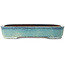 Rechthoekige turquoise bonsaipot - 410 x 421 x 72 mm