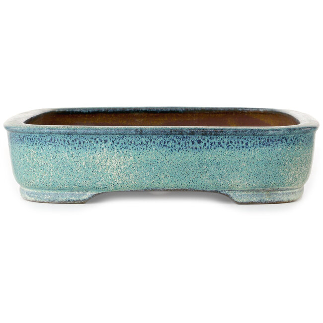 Rechthoekige turquoise bonsaipot - 410 x 421 x 72 mm