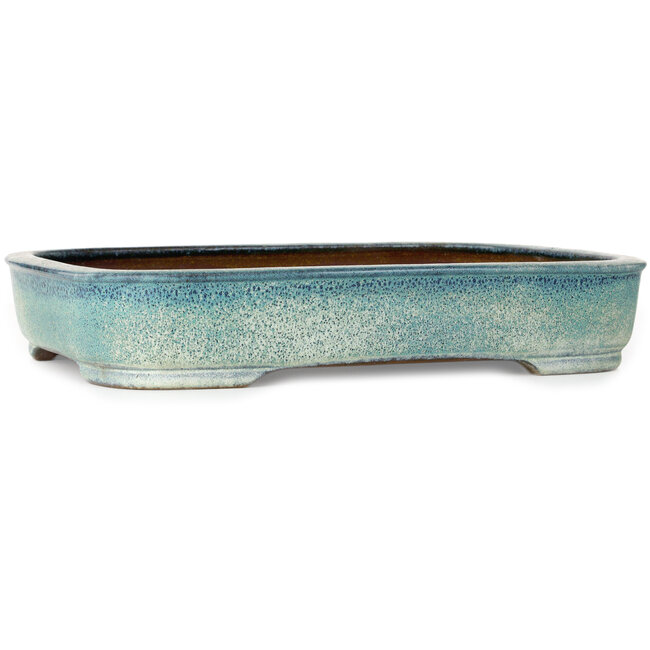 Rechthoekige turquoise bonsaipot - 410 x 421 x 72 mm