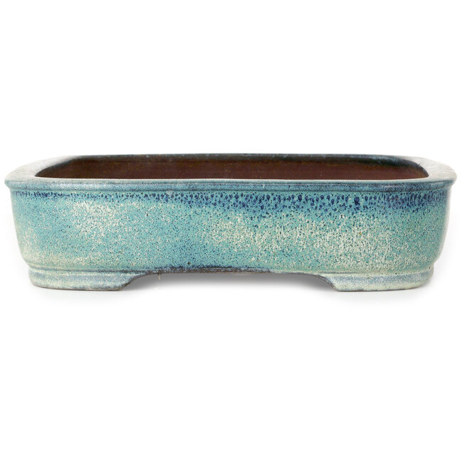 Rechthoekige turquoise bonsaipot - 410 x 421 x 72 mm