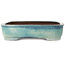 Rechthoekige turquoise bonsaipot - 410 x 421 x 72 mm