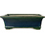 Maceta rectangular para bonsái verde de Terahata Satomi Mazan - 278 x 245 x 90 mm