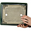 Maceta rectangular para bonsái verde de Terahata Satomi Mazan - 278 x 245 x 90 mm