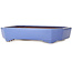 Rechthoekige blauwe bonsaipot van Yamafusa - 400 x 295 x 82 mm