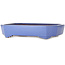 Rechteckiger blauer Bonsai-Topf von Yamafusa – 400 x 295 x 82 mm