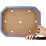 Maceta rectangular azul para bonsái de Yamafusa - 400 x 295 x 82 mm