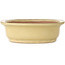 Pot à bonsaï ovale blanc cassé de Reiho - 460 x 322 x 92 mm