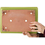 Pot à bonsaï rectangulaire jaune de Reiho - 345 x 240 x 85 mm