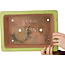 Pot à bonsaï rectangulaire jaune de Reiho - 345 x 240 x 85 mm