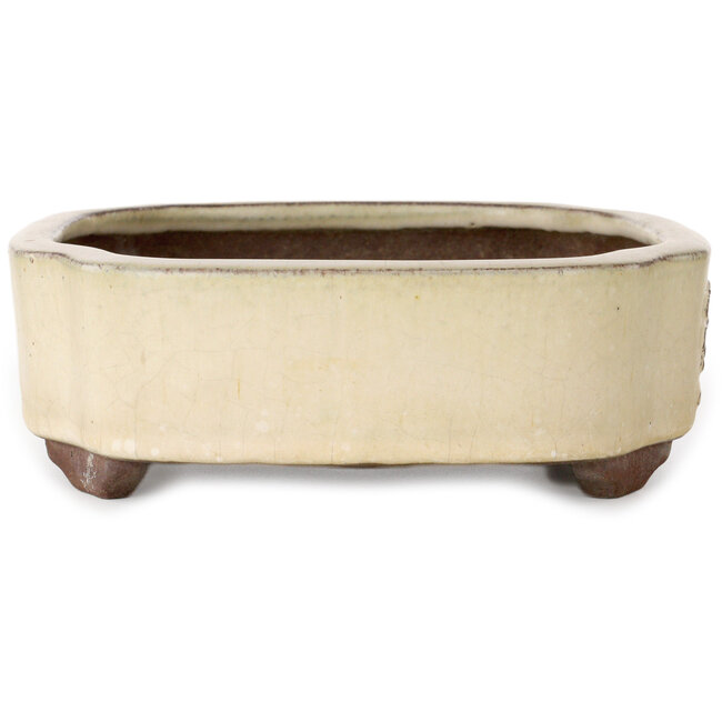 Mokko off-white bonsai pot by Yamaaki - 255 x 210 x 70 mm