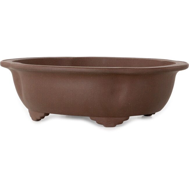 Mokko unglazed bonsai pot by Yamaaki - 317 x 274 x 97 mm