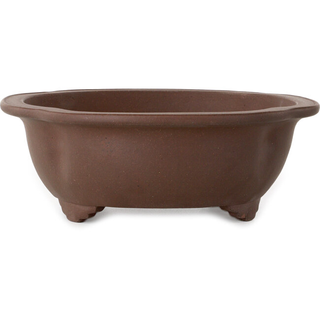 Mokko unglazed bonsai pot by Yamaaki - 317 x 274 x 97 mm