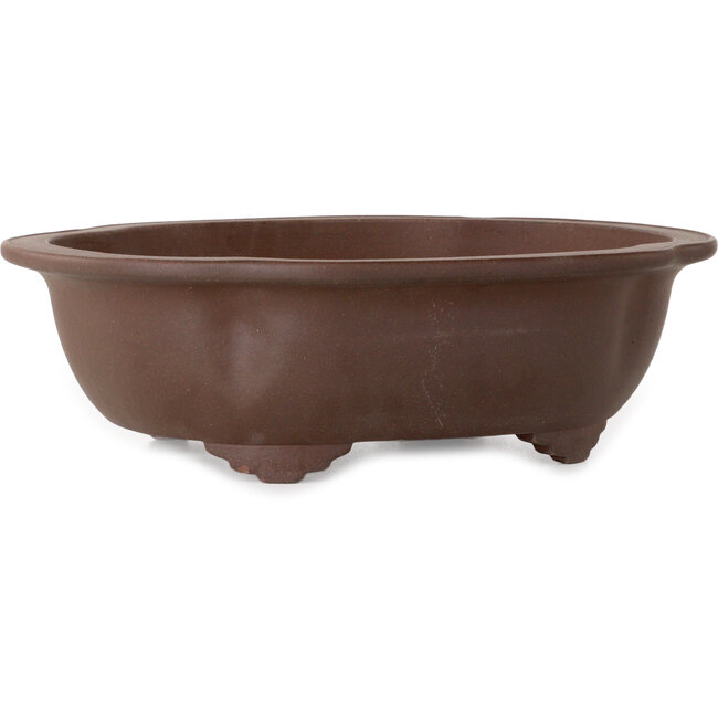 Mokko unglazed bonsai pot by Yamaaki - 317 x 274 x 97 mm