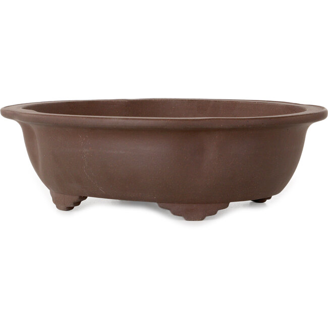 Mokko unglazed bonsai pot by Yamaaki - 317 x 274 x 97 mm