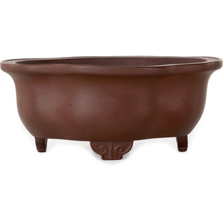  Yamaaki 185 mm mokko unglazed bonsai pot by Yamaaki, Tokoname, Japan