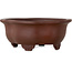 Mokko unglazed bonsai pot by Yamaaki - 185 x 157 x 78 mm