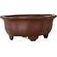 Mokko unglazed bonsai pot by Yamaaki - 185 x 157 x 78 mm
