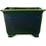 Vaso bonsai quadrato verde di Terahata Satomi Mazan - 225 x 225 x 140 mm