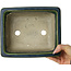 Rechthoekige groene bonsaipot van Terahata Satomi Mazan - 215 x 180 x 83 mm