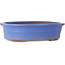 Oval blue bonsai pot - 355 x 290 x 85 mm