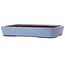 Vaso bonsai rettangolare blu di Yamaaki - 340 x 265 x 53 mm