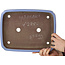 Pot à bonsaï rectangulaire bleu de Yamaaki - 340 x 265 x 53 mm