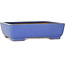 Rectangular blue bonsai pot by Reiho - 260 x 200 x 73 mm