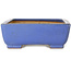 Rectangular blue bonsai pot by Reiho - 260 x 200 x 73 mm