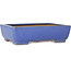 Rectangular blue bonsai pot by Reiho - 260 x 200 x 73 mm