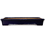 Rectangular dark blue bonsai pot by Reiho - 355 x 235 x 50 mm