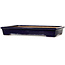 Rectangular dark blue bonsai pot by Reiho - 355 x 235 x 50 mm