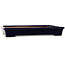 Rectangular dark blue bonsai pot by Reiho - 355 x 235 x 50 mm