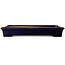 Rectangular dark blue bonsai pot by Reiho - 355 x 235 x 50 mm