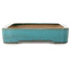 Rectangular teal bonsai pot by Reiho - 342 x 232 x 52 mm