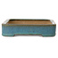 Rectangular teal bonsai pot by Reiho - 253 x 175 x 37 mm