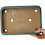 Rectangular teal bonsai pot by Reiho - 253 x 175 x 37 mm