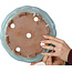Pot à bonsaï Lotus bleu clair craquelé de Shuhou - 263 x 263 x 63 mm