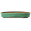 Vaso bonsai ovale verde di Yamafusa - 345 x 270 x 55 mm