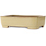 Pot à bonsaï rectangulaire beige de Reiho - 315 x 240 x 85 mm