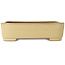 Rectangular beige bonsai pot by Reiho - 315 x 240 x 85 mm